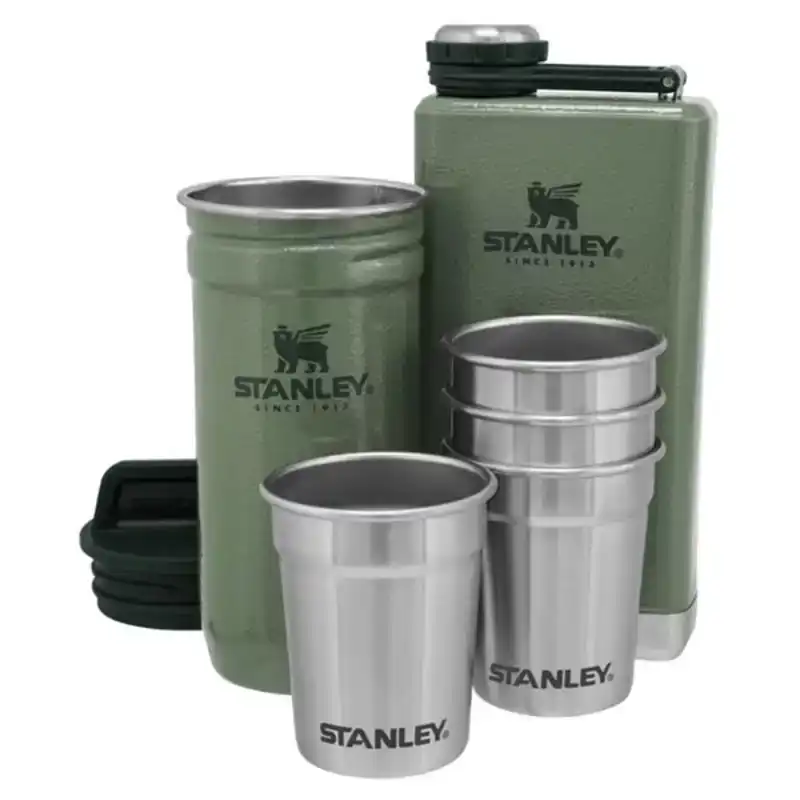 The Pre-Party Shotglass + Flask Set Finale Uitverkoop