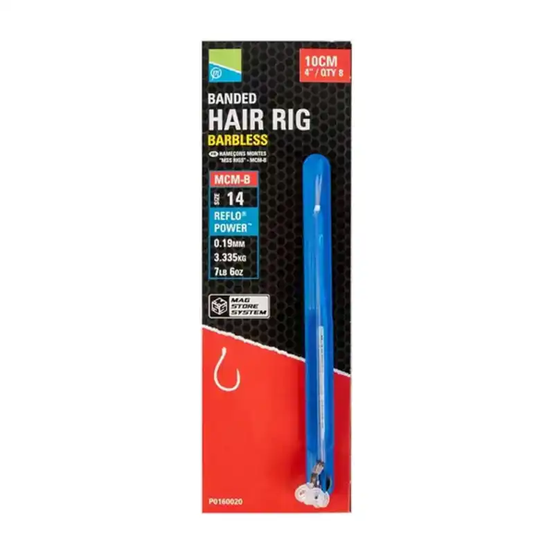 Seizoensaanbieding MCM-B Banded Hair Rigs - Barbless