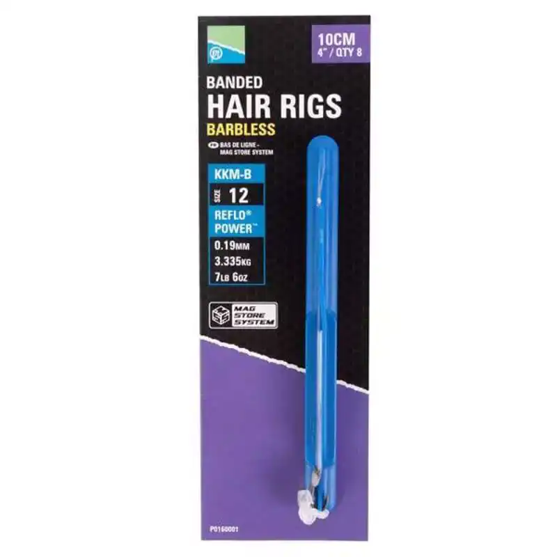 KKM-B Banded Hair Rigs - Barbless Gereduceerde Prijs