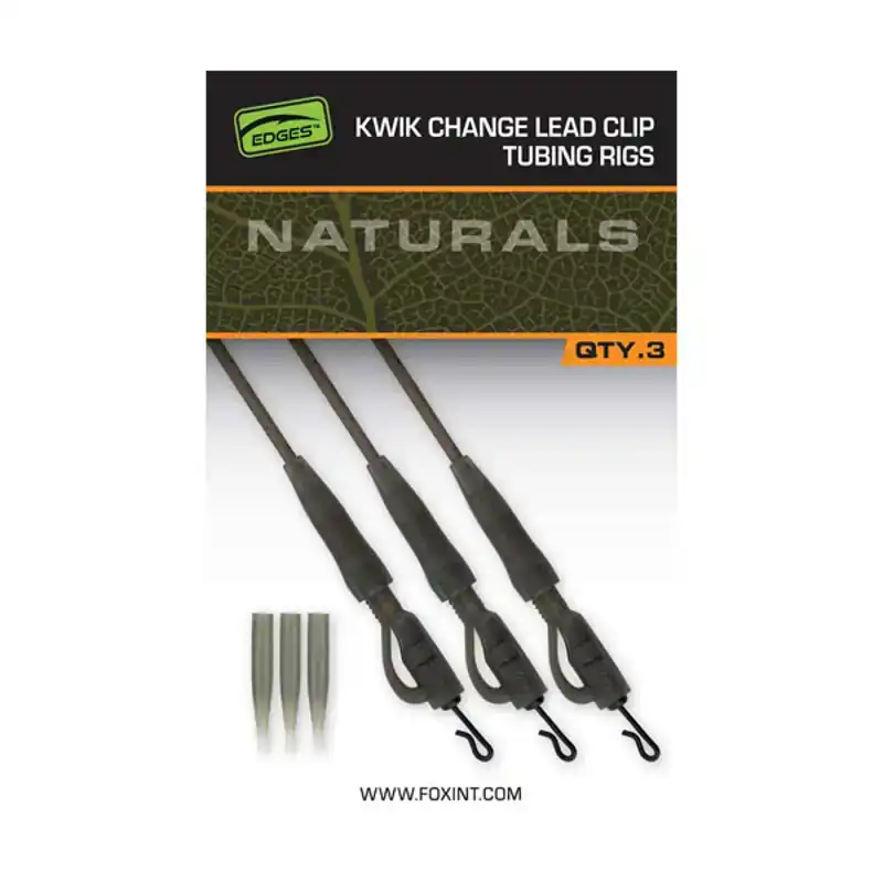 Edges Naturals Kwik Change Lead Clip Tubing Rigs Seizoensaanbieding