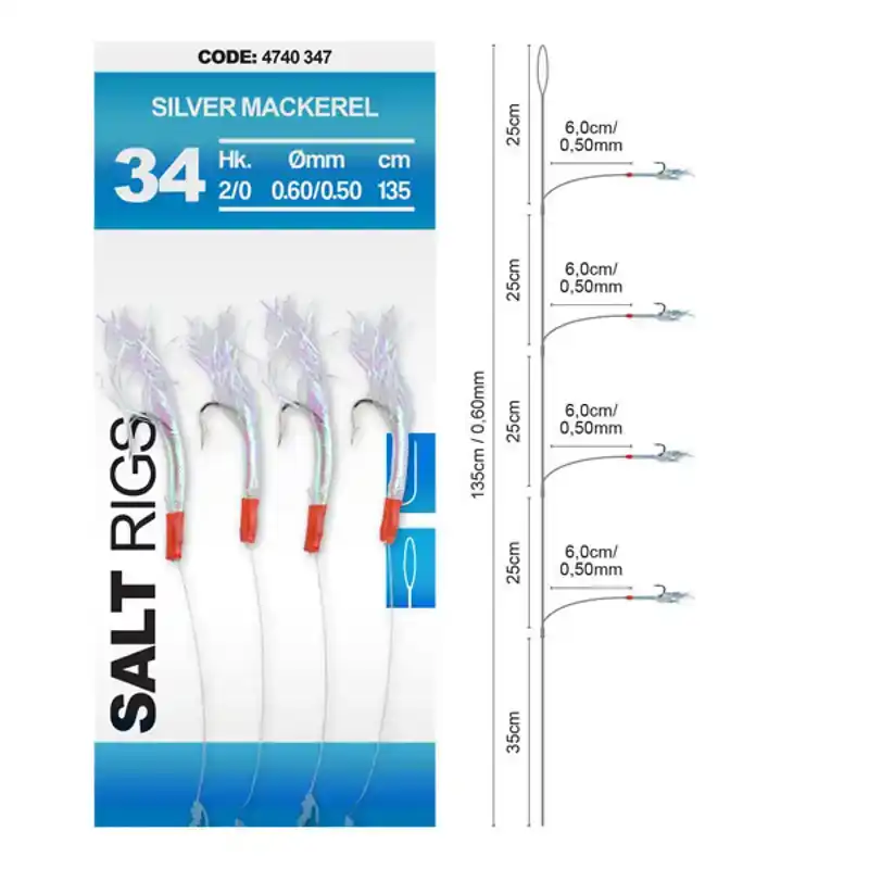 Silver Mackerel - Salt Rig 34 Koop Vandaag