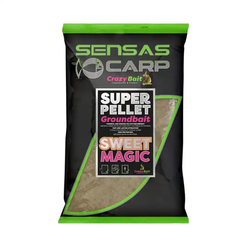 Crazy Bait Super Pellet Groundbait - Sweet Magic Aanbieding