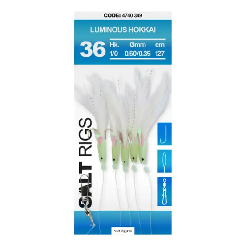Nu Kopen Luminous Hokkai - Salt Rig 36 - Haak: 1/0