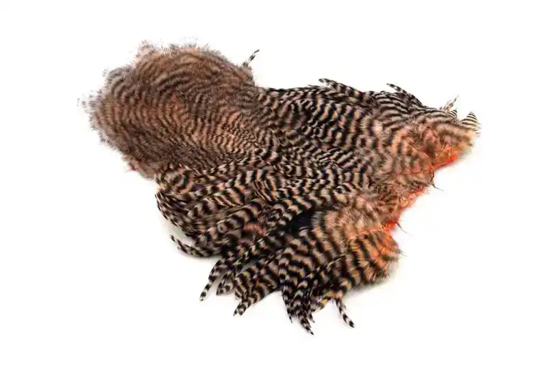 Laatste Versie American Hen SH/C Grizzly dyed Salmon