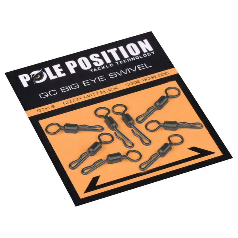 Betrouwbaar Pole Position Qc Big Eye Swivel - Wartel - 8 stuks One Size