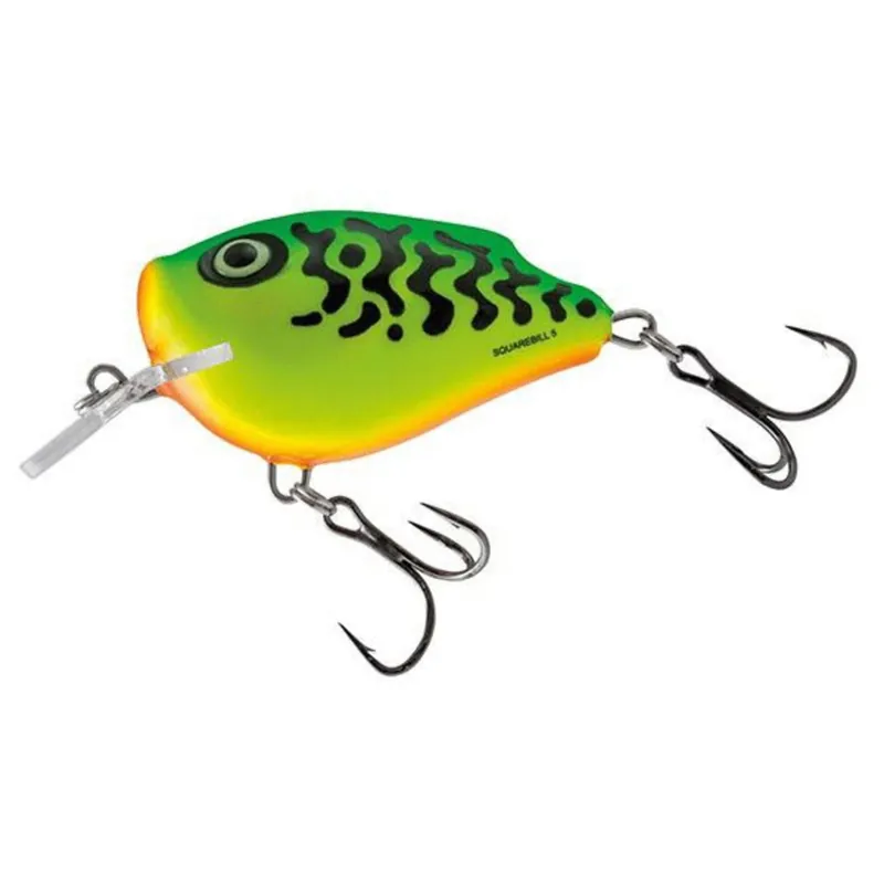 Salmo Squarebill Flo Green Tiger - Plug - 5 cm Lage Kosten