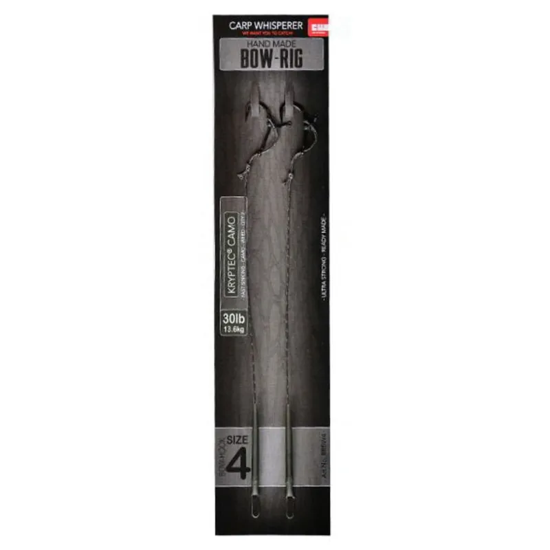 Carp Whisperer Ready Made Bow Rig 4 - Karper kleinmateriaal - Weed 30lb Haakmaat 4 Nu Kopen