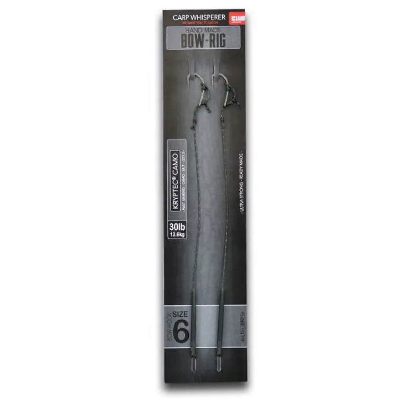 Carp Whisperer Ready Made Bow Rig 6 - Karper kleinmateriaal - Silt 30lb Haakmaat 6 Speciale Aanbieding
