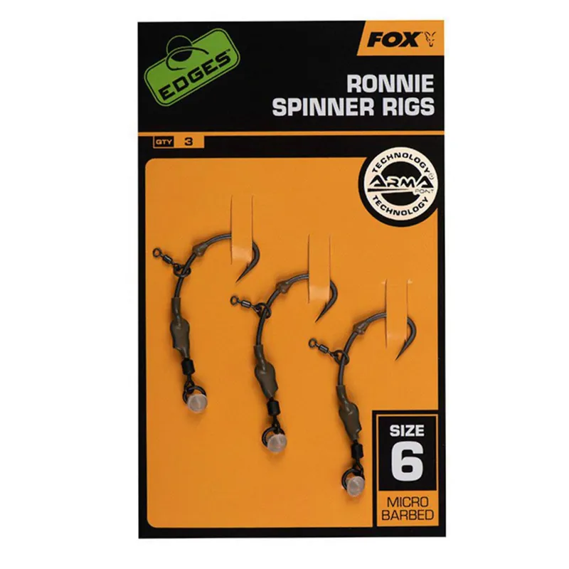 Flitsaanbieding Fox Edges Ronnie Medium Curve 6 X3 - Onderlijnen - Size 6