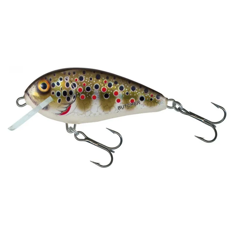 Salmo Butcher Floating - Plug - 5 cm Holographic Brown Trout Exclusieve Aanbieding