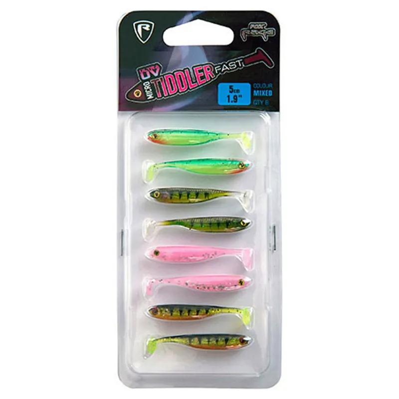 Korting Fox Rage Uv Micro Tiddler Fast 5cm X 8pcs - Softbait -