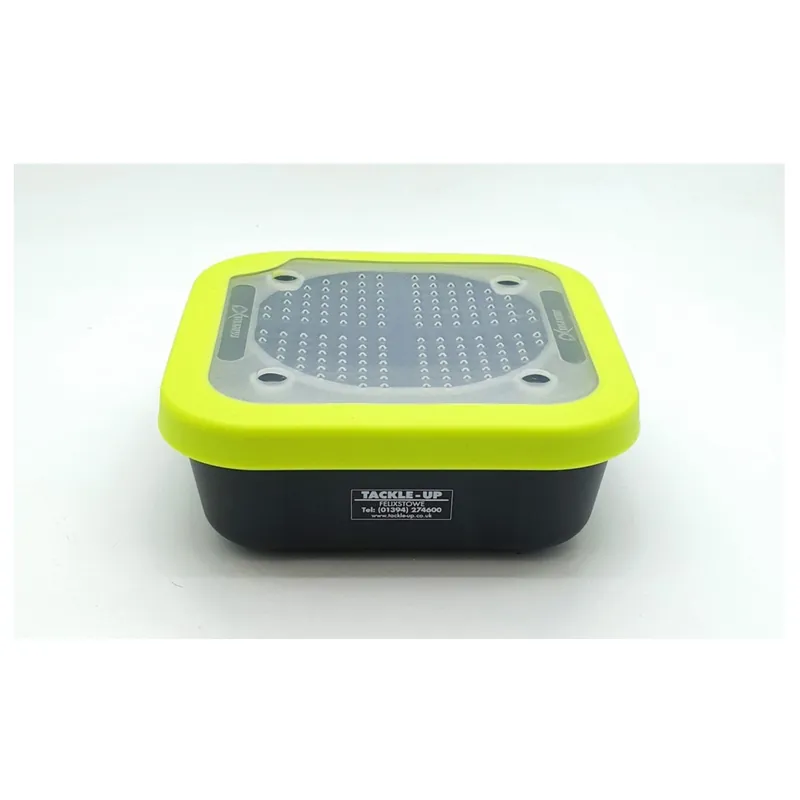 Matrix 2pt / 1 L Grey/Lime Compact Bait Box Solid Top - Zitmand - Must-Have