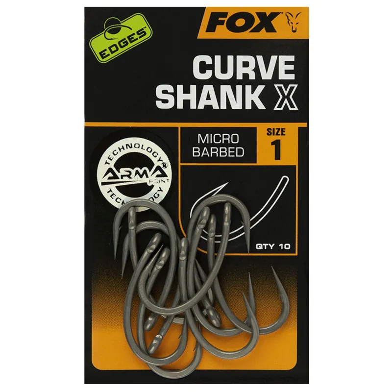 Favoriet Fox Edges Curve Shank X Size 1 - Haken - Size 1