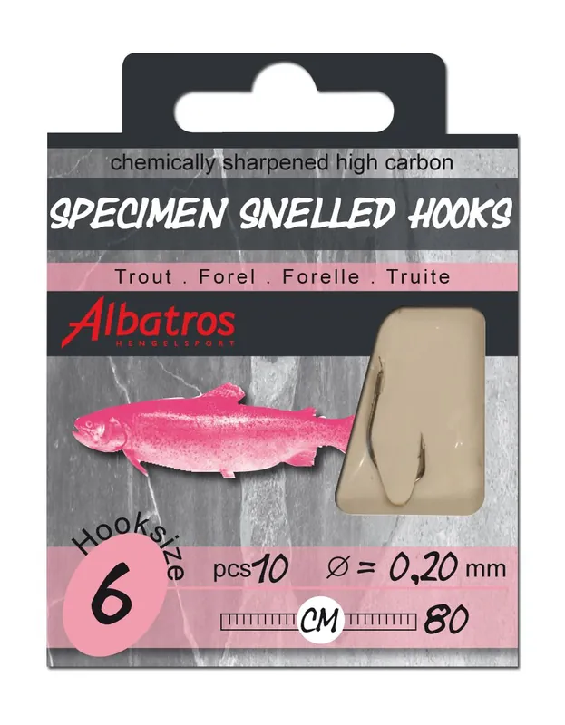 Albatros Hakenboekje Forel 80 cm - Hakenboekjes Size 10 Direct Beschikbaar