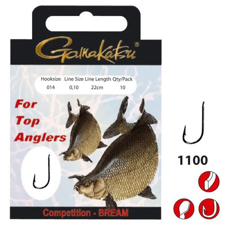 Gamakatsu Booklet Bream Com 1100b #16-0.10mm 22cm - Vishaak - Weekendaanbieding
