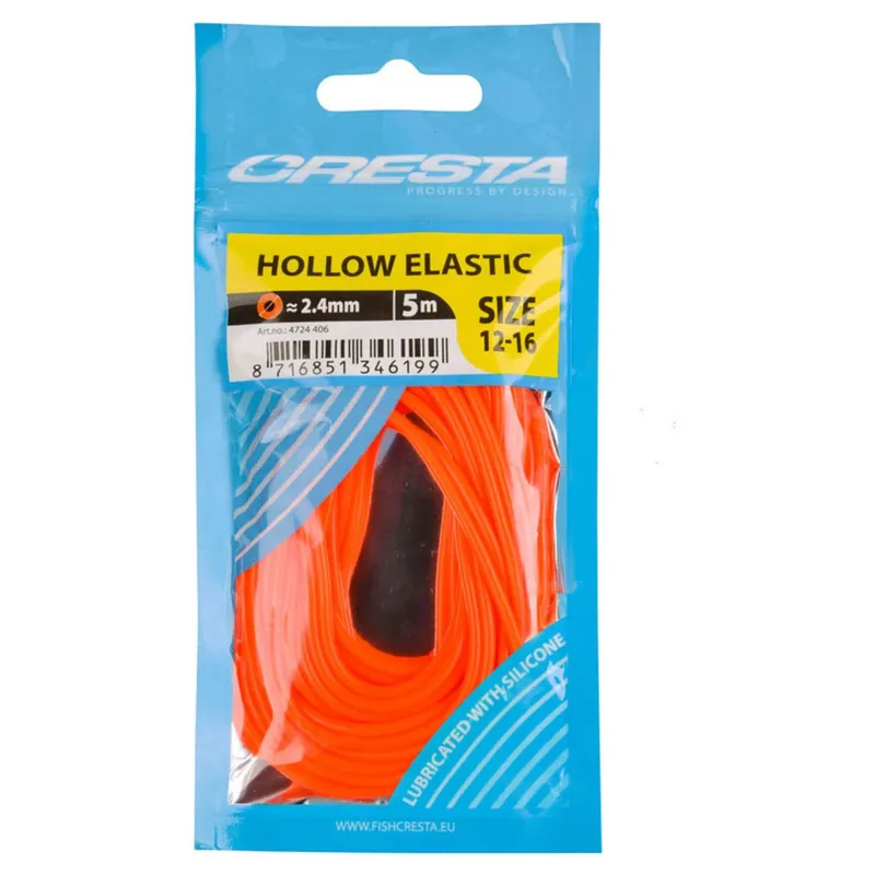 Actieprijs Cresta Hollow Elastic Fluo Orange 2.4mm 5m - Uitrusting -