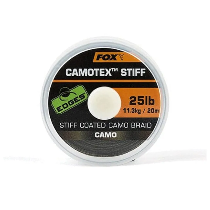 Fox Camotex Stiff - 35lb - Onderlijn- & leadermateriaal - 35 lb Betrouwbaar