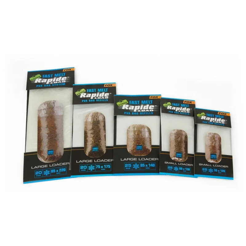 Fox Edges Rapide Refills Fast Melt 85mmx140mm X 25 Bags - PVA - 85x140 mm 25 Zakjes Exclusieve Aanbieding