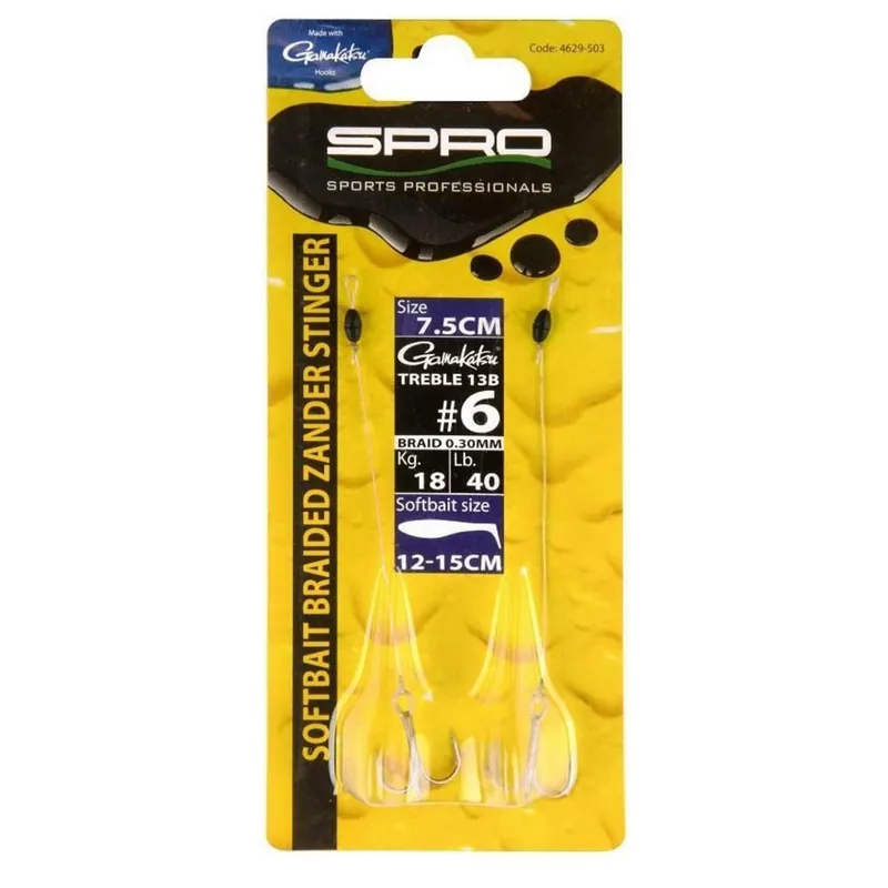 Spro Braided Zander Stinger 7.5cm #6 - Uitrusting - Actieprijs