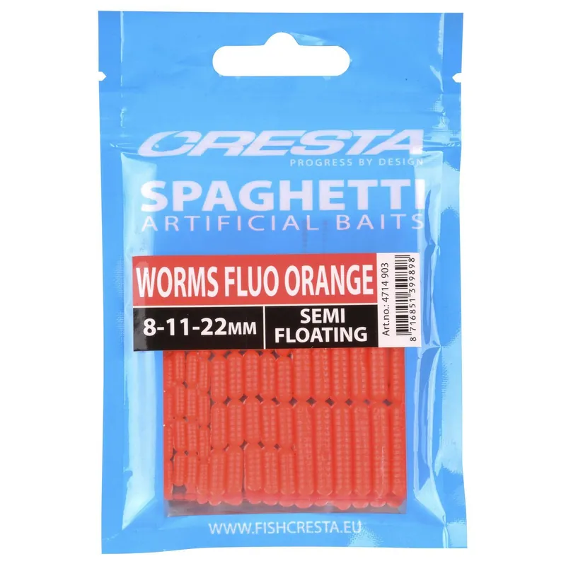 Veilige Betaling Cresta Spaghetti Worms Fluo Orange - Aas -