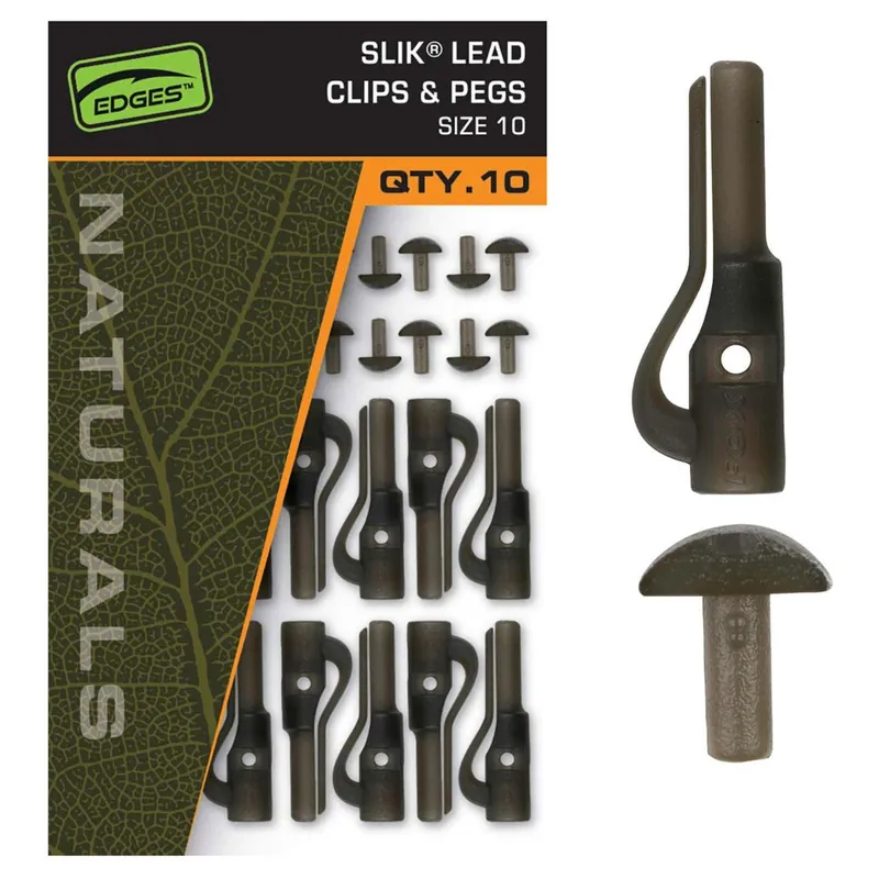 Lage Prijs Fox Naturals Size Slik Lead Clip& Pegs - Klein materiaal - Size 10