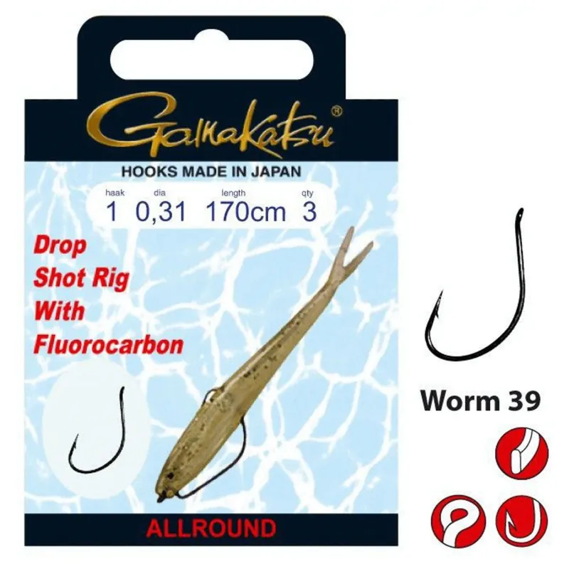 Betrouwbaar Spro Booklet Dropshot Worm39 #3-0.22mm 170cm - Vishaak -