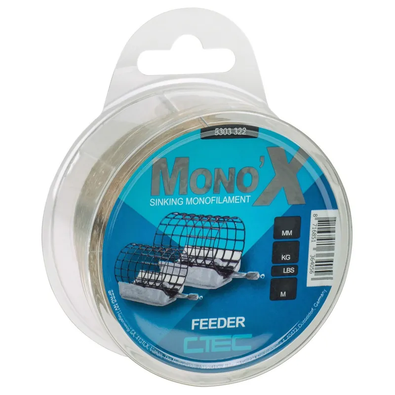 Bestseller C-Tec Mono X Feeder Brown 0.28mm/6.5kg 400m - Vislijn -