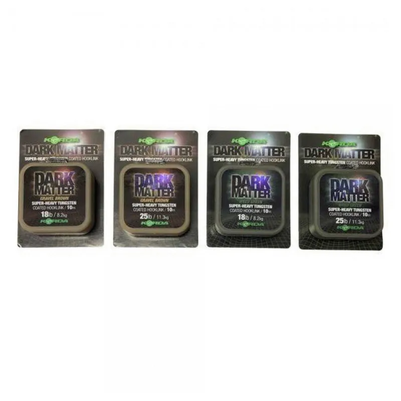 Korda Dark Matter Tungsten Coated Braid - Vislijn - 10 m 25 lb Green Korting