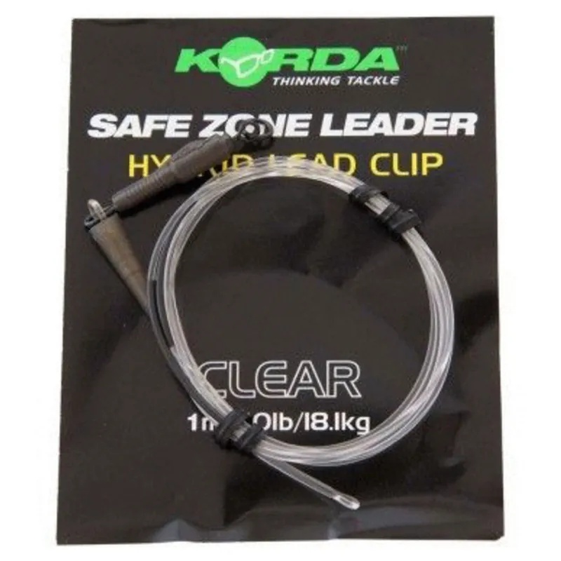 Must-Have Korda Dark Matter Leader Hybrid Clip - Vislijn - 40 lb Clear
