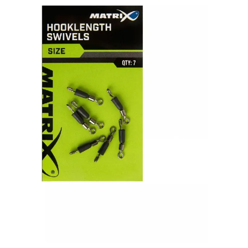 Laatste Kans Matrix Hooklength Swivels - Wartel - 7 stuks Size 16