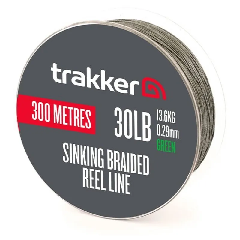 Trakker Sinking Braid Reel Line 13.6kg 300 m - Gevlochten lijn 30 lb Finale Uitverkoop