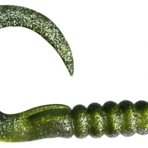 Populair ShadXperts SX XXL Tail 11'' 27cm., Chartreuse Glitter / Motoroil Glitter