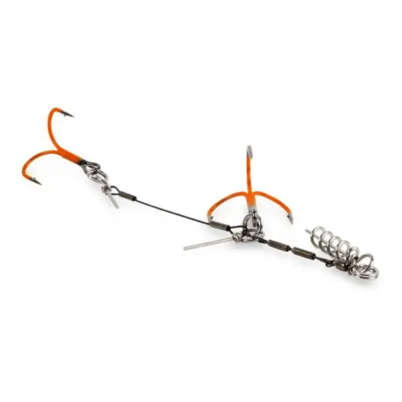 Exclusieve Aanbieding CWC Rattle Stinger UV Orange - 100lb Giant Tadem 3/0