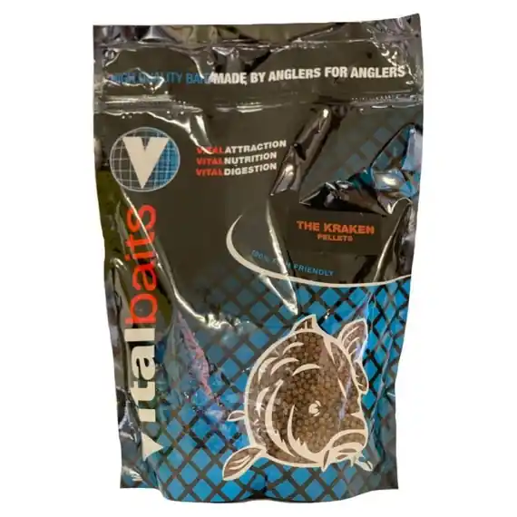 Flitsaanbieding Vital Baits Pellets The Kraken 2mm 1kg