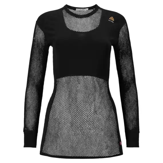 Aclima WoolNet Original Crewneck W's Jet Black - XS Voordeelprijs