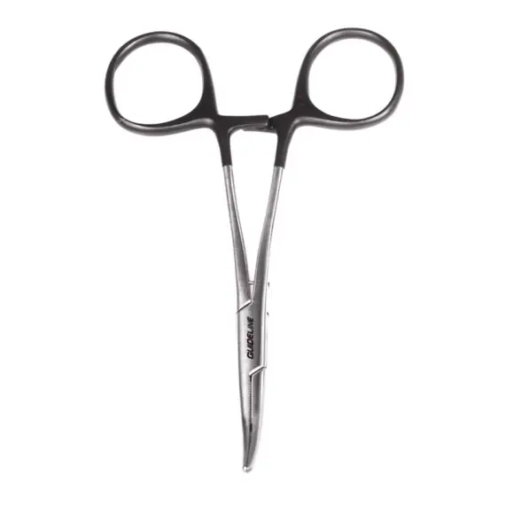 Speciale Aanbieding Guideline Forceps - Curved 6'' - Black/Silver