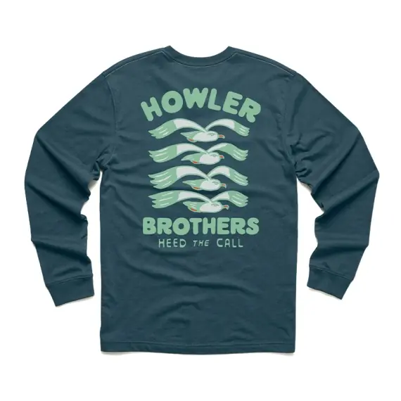 Howler Bro's Longsleeve T-Shirt Flocka Seagulls Key Largo - S Weekendaanbieding