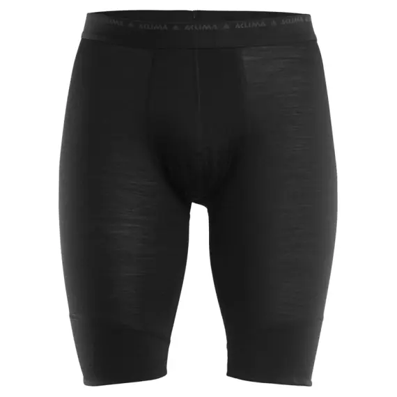 Flitsaanbieding Aclima LightWool 140 Shorts Long M's Jet Black - S