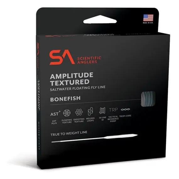 SA Amplitude Bonefish Black/Surf/Ivory WF Fly Line - # 6 Nieuw
