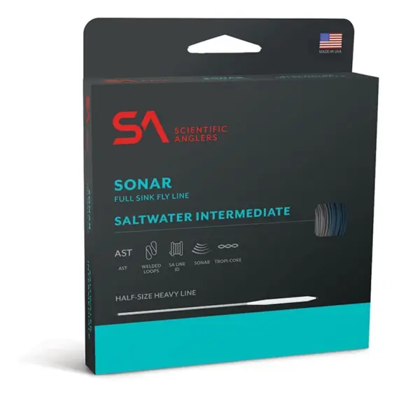 SA Sonar Saltwater Intermediate WF Fly Line # 10 Hoge Kwaliteit