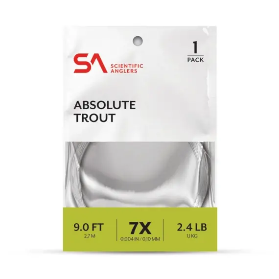 Alleen Vandaag SA Absolute Trout Leader 9' 7X (0,10 mm)