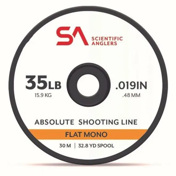 SA Absolute Shooting Line Flat Mono 600m 25lb Yellow Direct Beschikbaar