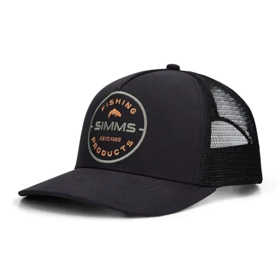 Flitsaanbieding Simms Double Haul Trucker - Black Rounder