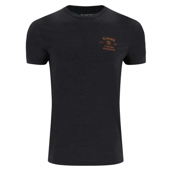 Simms Stacked Bass T-Shirt Charcoal heather - S Koopje