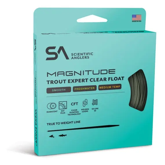 SA Magnitude Smooth Trout Expert Sage Green 10' Clear - #6 Gratis Retour