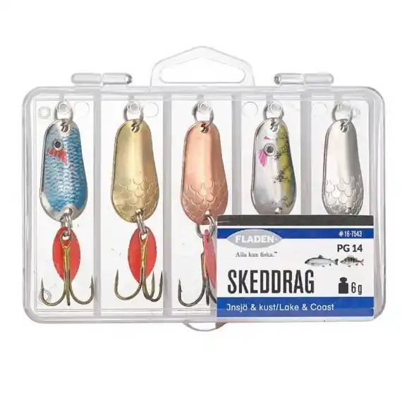 Fladen Spoonlure I Box 6g 5pcs Uitverkoop