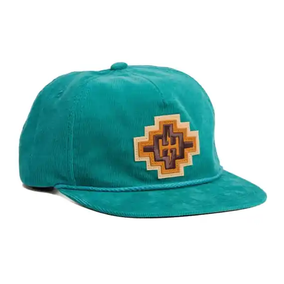 Howler Bro's Unstructured Snapback Hats H Bolt Motif - Teal Corduroy Veilige Betaling