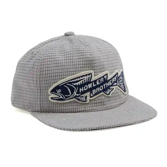 Howler Bros Trout Bolt Snapback - Grey Grid Corduroy Korting