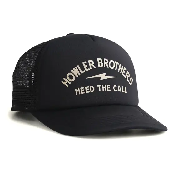 Howler Bros Lightning Badge Foam Dome - Black Finale Uitverkoop
