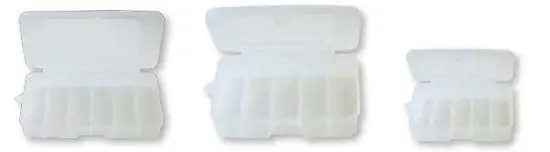 Baitbox clear 5 Compartments 75x105 mm Direct Verzonden